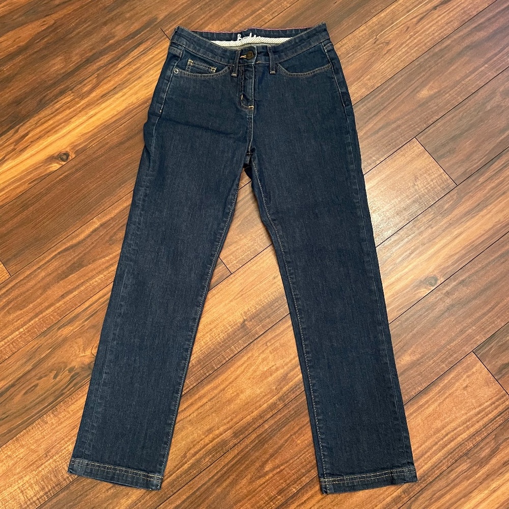 Boden Womens Cropped Jeans 2R Blue Mid Rise Denim